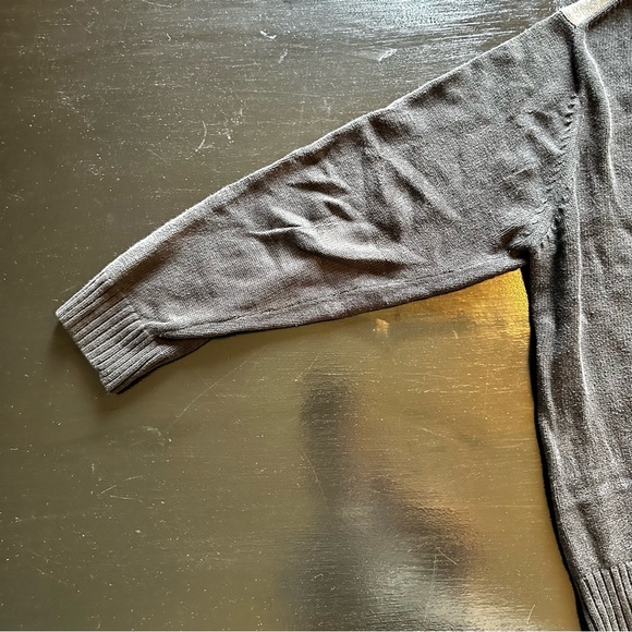 Geoffrey Beene XL Argyle Gray Black and Brown Cream Grandpa Sweater Crewneck - Picture 8 of 9